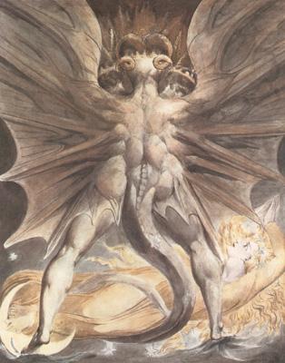 THe Great Red Dragon and the Woman Clothed in Sun (mk19), William Blake